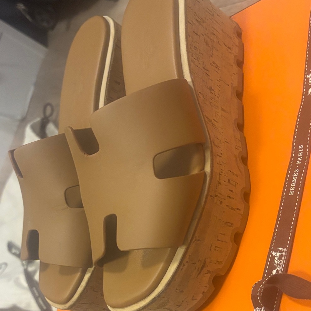 Hermes Eze 30 sandal , natural ,size 36 - Picture 3 of 6